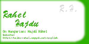 rahel hajdu business card